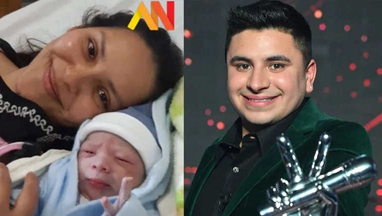Francisco Benítez, el ganador de La Voz, compartió una tierna foto de su bebé recién nacido junto a su novia.