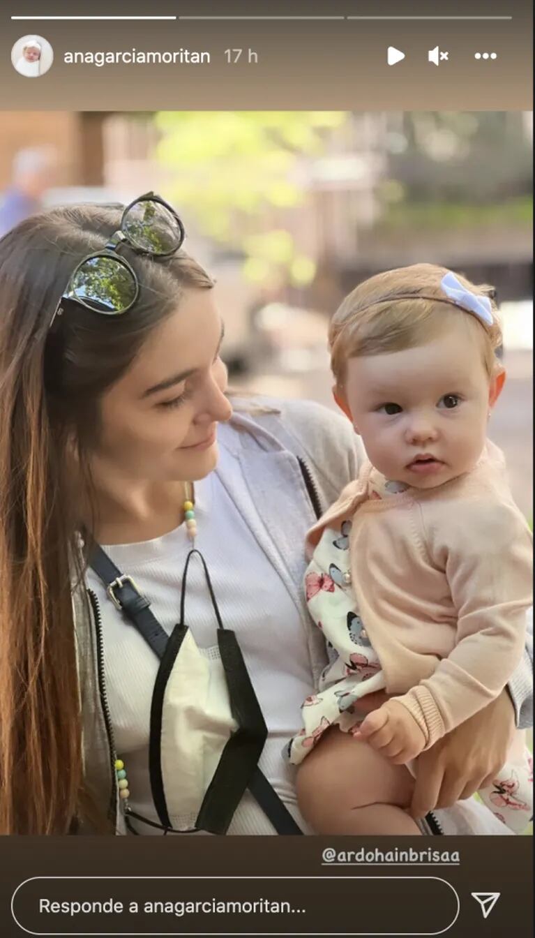 Pampita compartió las fotos más lindas de su sobrina Brisa con Ana García Moritán