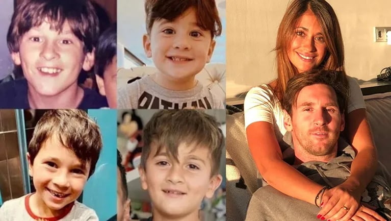 Antonela Roccuzzo ve a sus hijos muy parecidos a Lionel Messi.