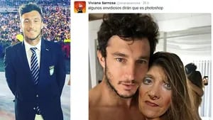 Pico Mónaco, irónico junto a Zulma Lobato por las falsas fotos desnudo junto a Pampita. Foto: Web