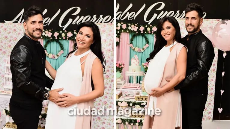 Martín Lamela y Adabel Guerrero celebraron el baby shower de Lola. Foto: Cristian Molina.