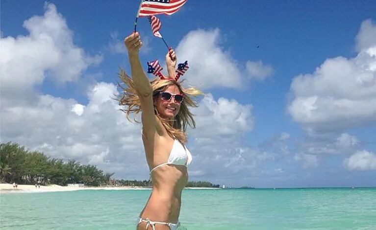 Las fotos hot de la supermodelo Heidi Klum en las Bahamas (Foto: Twitter).