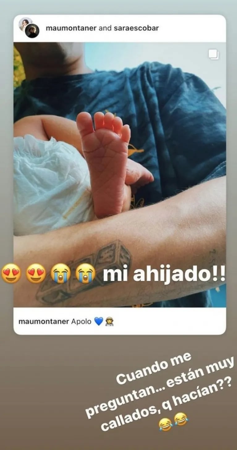 Los divertidos posteos de Ricky Montaner y Stefi Roitman tras el nacimiento de su sobrino Apolo