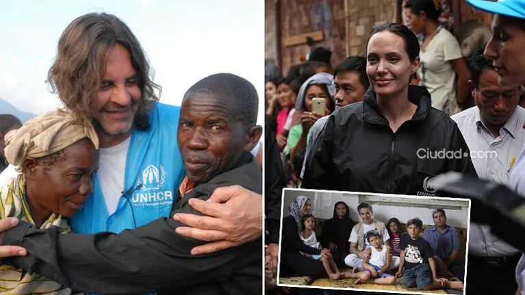 Osvaldo Laport, destacado embajador de la ONU al igual que Angelina Jolie. (Foto: gentileza ACNUR y AFP)