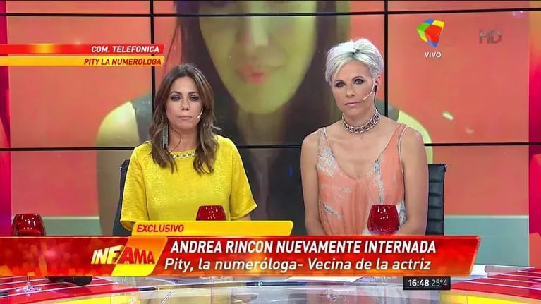 Pitty, la Numeróloga habló de Andrea Rincón en Infama 