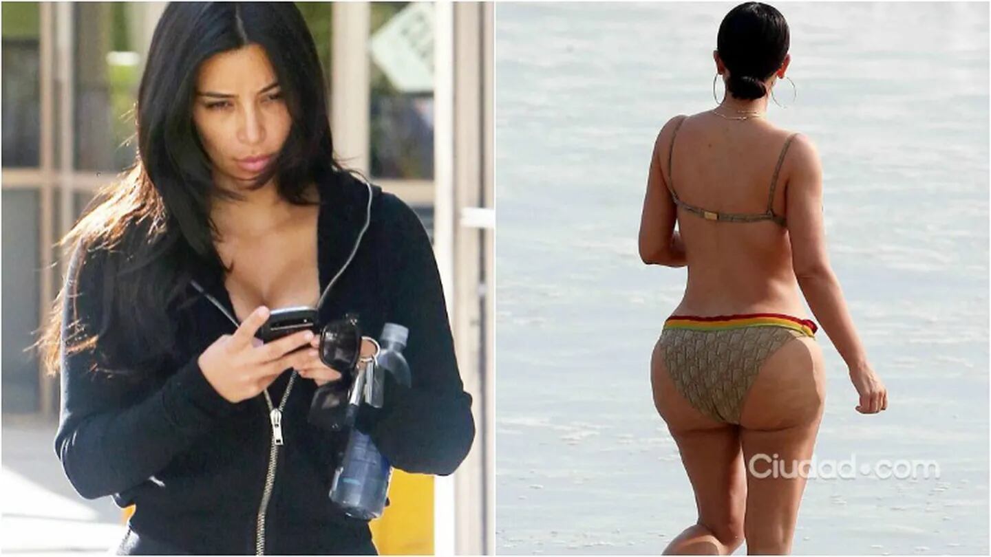 Kim Kardashian perdió 100 mil seguidores tras la aparición de sus fotos sin Photoshop. Foto: Ciudad.com