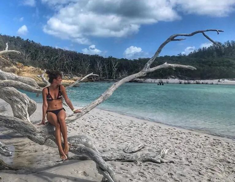 Nico Vázquez y Gimena Accardi, enamorados en una paradisíaca isla de Australia: lomazos, paisajes increíbles y diversión 