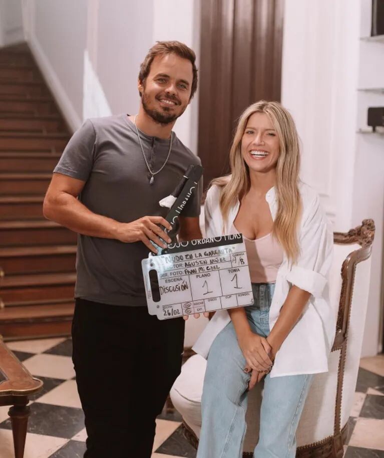 Laurita Fernández y Benjamín Rojas hicieron un romántico video con Lucas Sugo