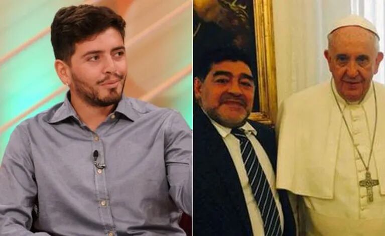 Diego Junior, tras el pedido de Francisco a Maradona para que lo reconozca: "Ojalá mi padre le haga caso al Papa" (Foto: Web y Twitter)