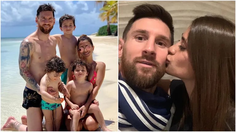 La postal familiar de Lionel Messi con su familia en el Caribe: En el paraíso con ellos