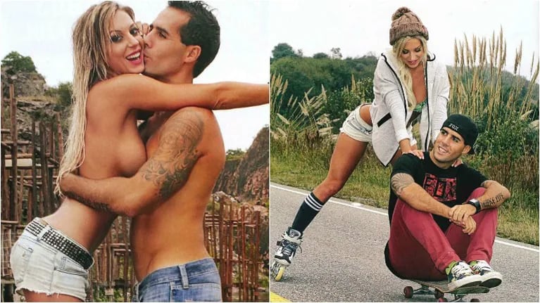 Noelia Marzol y su novio Matías Bruland, amor sobre ruedas. Foto: Caras