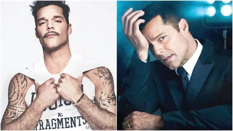 Ricky Martin despertó suspiros en Instagram al publicar una foto con bigotes (Fotos: Instagram)
