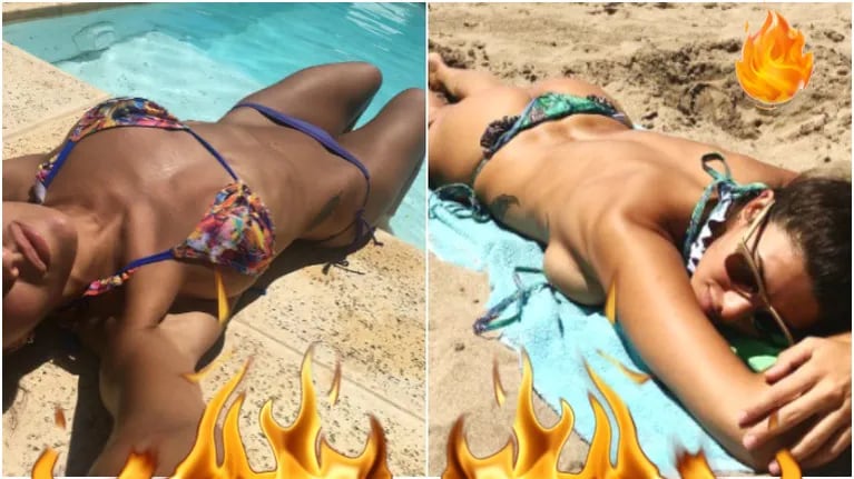 Ivana Nadal incendió Instagram con una foto en topless (Fotos: Instagram)