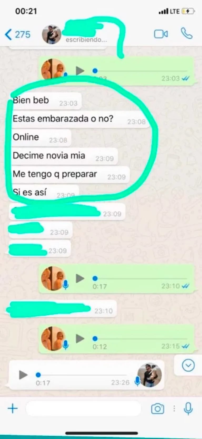 Mirá cómo Laurita Fernández tiene agendado a Fede Bal en WhatsApp: el motivo 