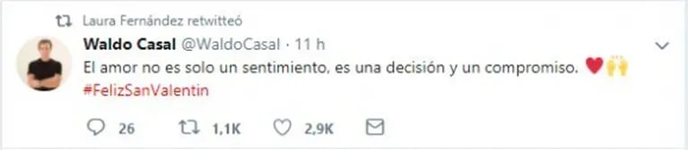 El significativo retweet de Laurita Fernández tras confirmar su ruptura con Fede Bal: ¿explica por qué se separó?