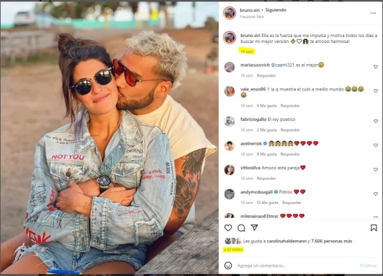 Ivana Nadal y Bruno Siri enfrentan rumores de crisis: "No están poniendo fotos juntos"