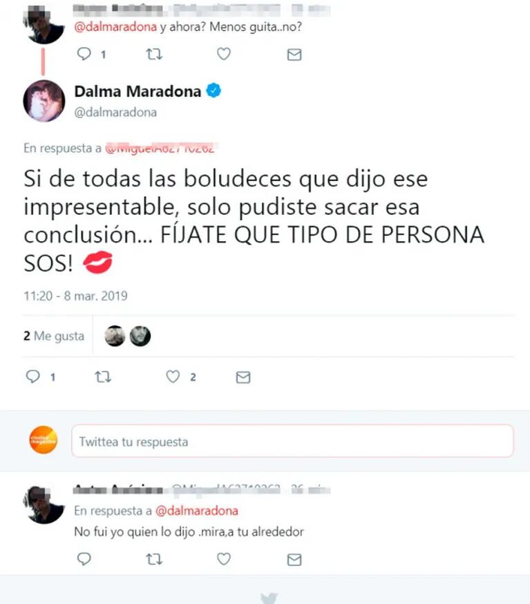 La respuesta de Dalma Maradona tras un desubicado comentario sobre la paternidad de Diego en Cuba 
