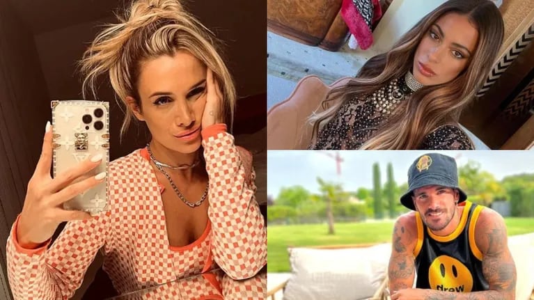 Camila Homs habló del apoyo que siente de las mujeres del los futbolistas tras el noviazgo de Rodrigo de Paul con Tini Stoessel (Fotos: Instagram)