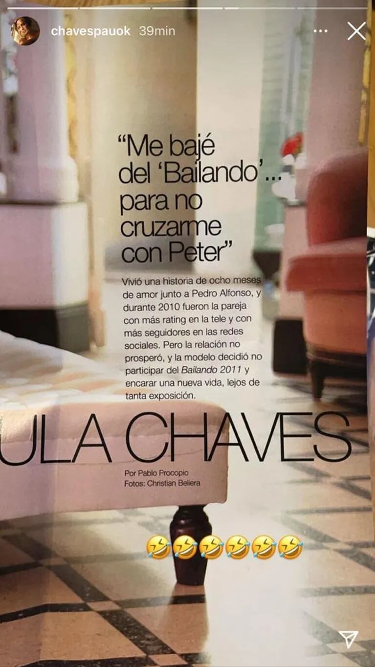 Paula Chaves recordó con humor su tapa de revista hablando ¡de cuando se separó de Pedro Alfonso!