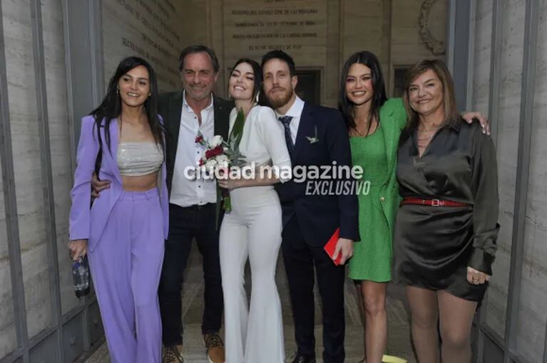 En fotos, el casamiento por civil de Inés, la hermana de Sofía Jujuy Jiménez