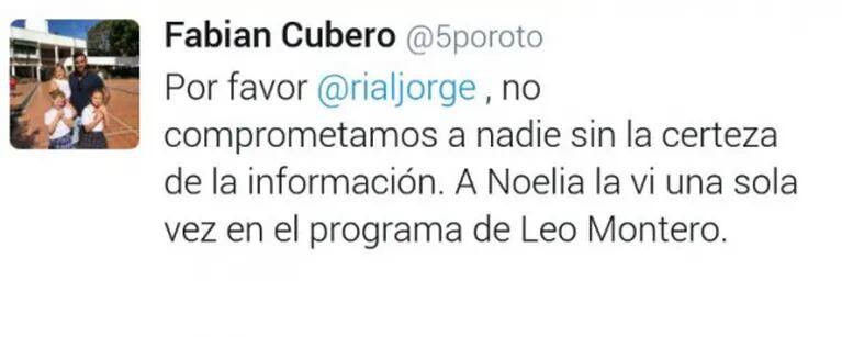 Jorge Rial contó que Fabián Cubero estaría interesado en Noelia Marzol tras la separación: la respuesta del futbolista y la actriz 