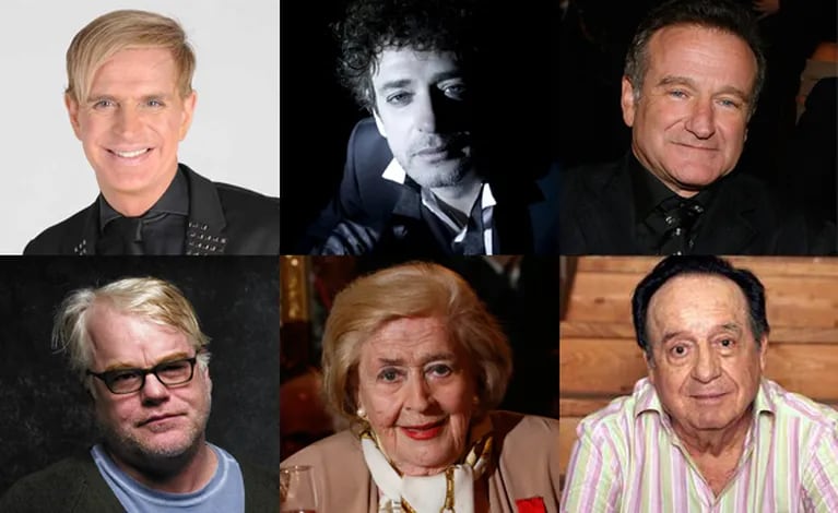 Los famosos que nos dejaron en 2014. (Imagen: web)