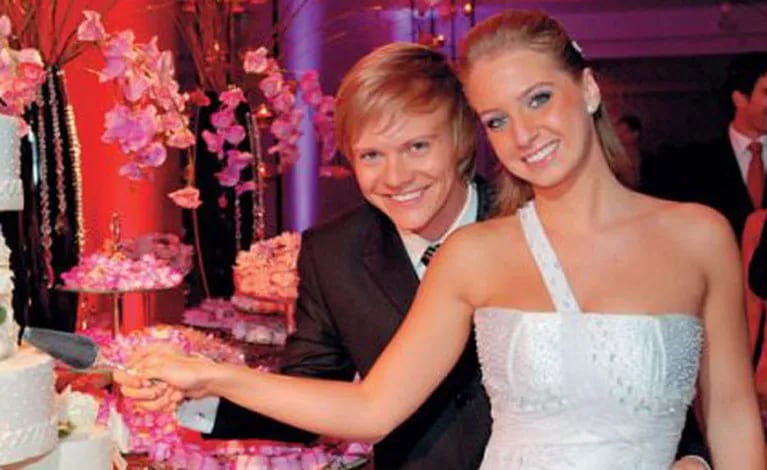 Michel Teló y Ana Carolina, el día de su boda (Foto: Web). 