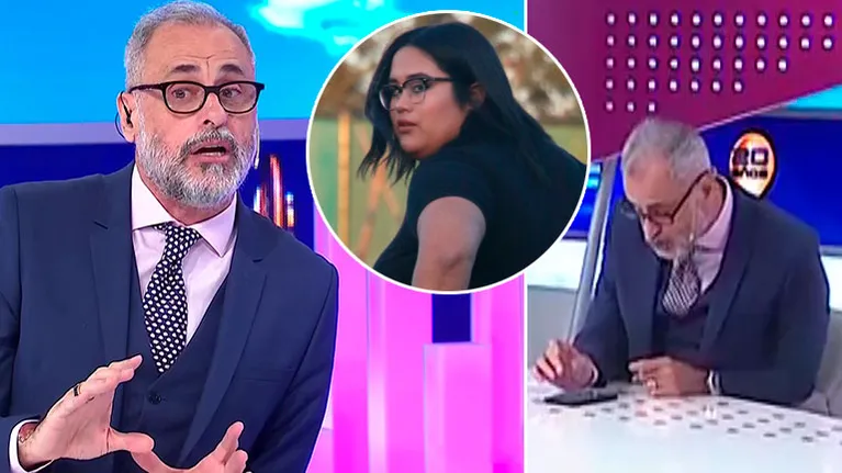 Jorge Rial fue sorprendido con un Whatsapp de su hija Rocío en pleno programa: "Dice que Danna Paola le pasa el trapo a Tini"
