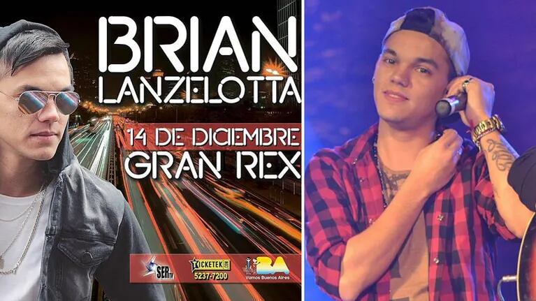 Brian Lanzelotta tocará con su banda en el Gran Rex. (Foto: Instagram)