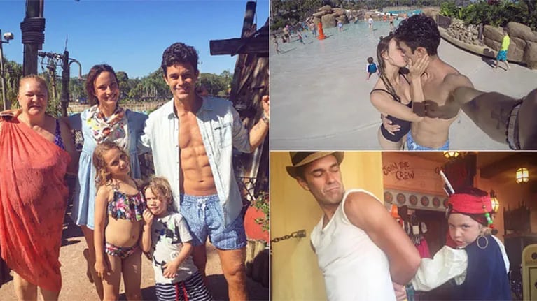 Mariano Martínez, de vacaciones con sus hijos y su novia en Disney (Foto: Instagram)