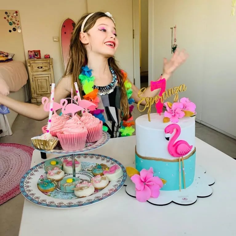 Sabrina Rojas compartió el "cumpleaños virtual" de su hija: "Esperanza estaba feliz"