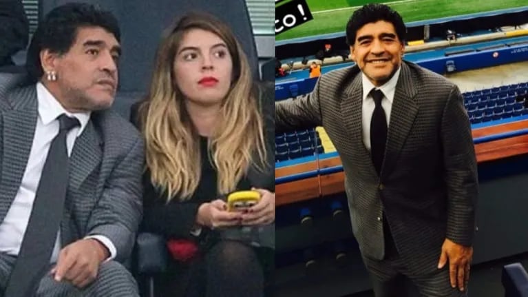 Conmovedor posteo de Dalma Maradona dedicado a su papá en el día que se conoció el informe de la junta médica (Fotos: Web y Captura de Instagram Stories)