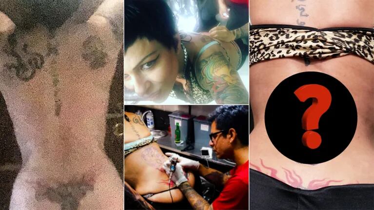 Daniela Cardone se desnudó para mostrar su impactante tatuaje: "Se viene la calavera mexicana"