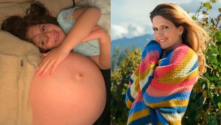 Isabel Macedo postó una tierna foto con su hijita luciendo su pancita de embarazada.