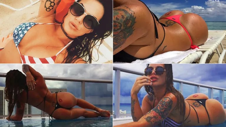 Sofía Clerici, diosa total en la arena de Miami. Fotos: @SofiaClerici e Instagram.com/sofiaclericiok