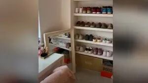 Ha revelado su enorme colección de zapatillas deportivas que está valorada en 7.000 libras