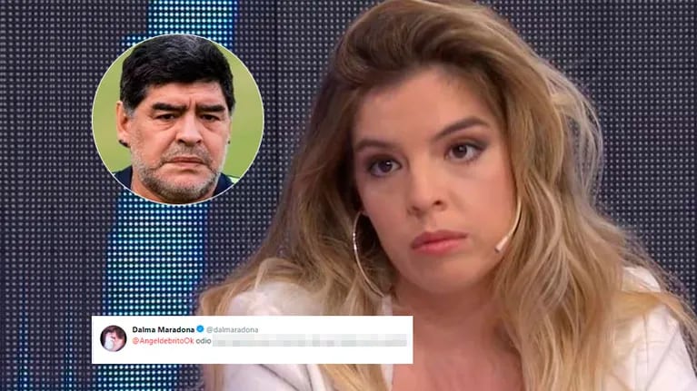 El tweet de Dalma Maradona tras la explosiva versión de un llamado de Diego por su casamiento  