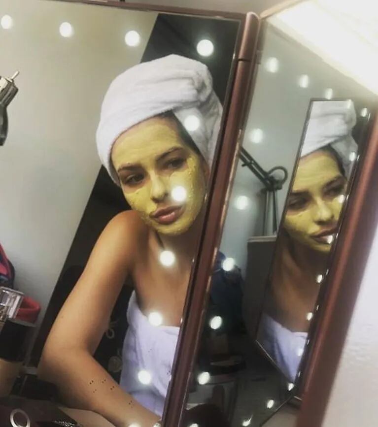 La foto de entrecasa de la China Suárez con una máscara facial: "15 minutitos para mí" 