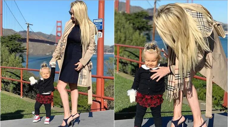 Luciana Salazar y su hija Matilda, de vacaciones en San Francisco (Fotos: Instagram)