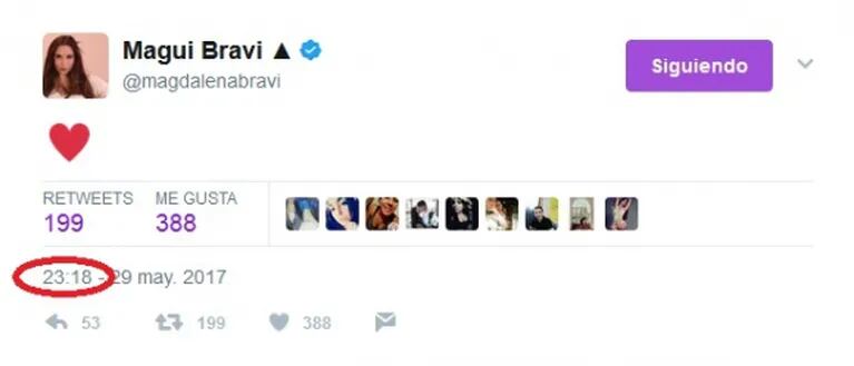 El llamativo tweet de Magui Bravi durante la vuelta de ShowMatch