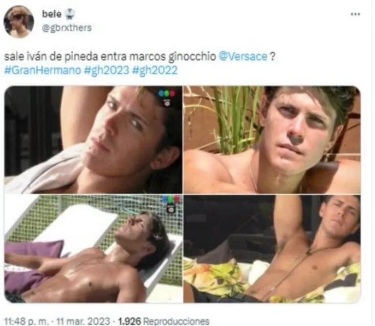 Se viralizaron fotos de Marcos Ginocchio como modelo