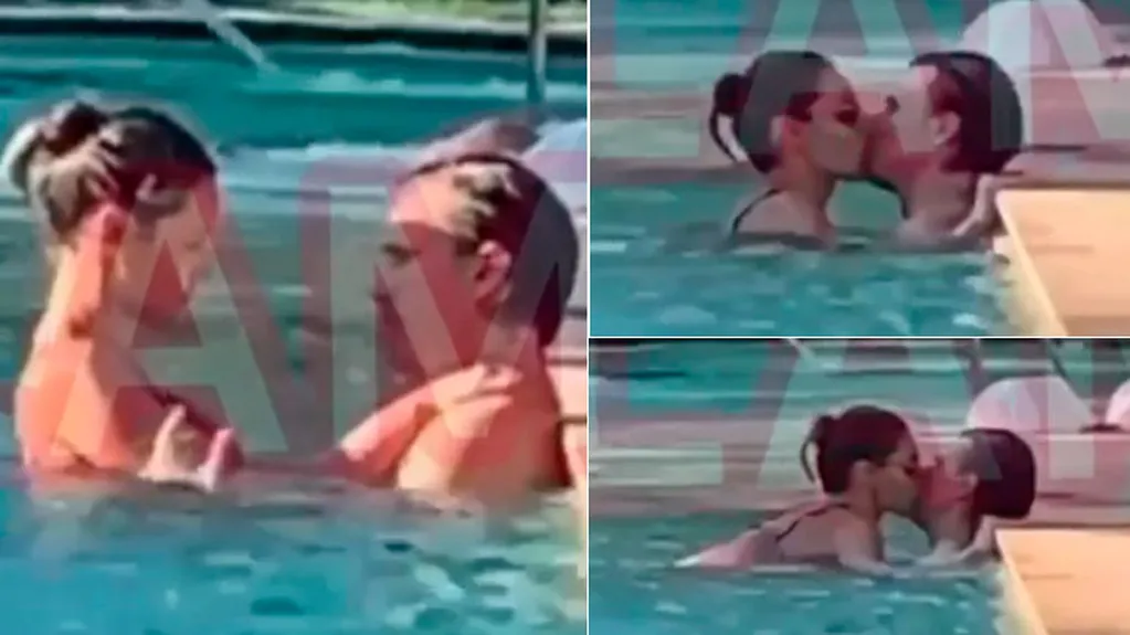 ¡Apasionados! El video de Pampita, a los besos con Roberto García Moritán en la pileta, tras el anuncio de casamiento