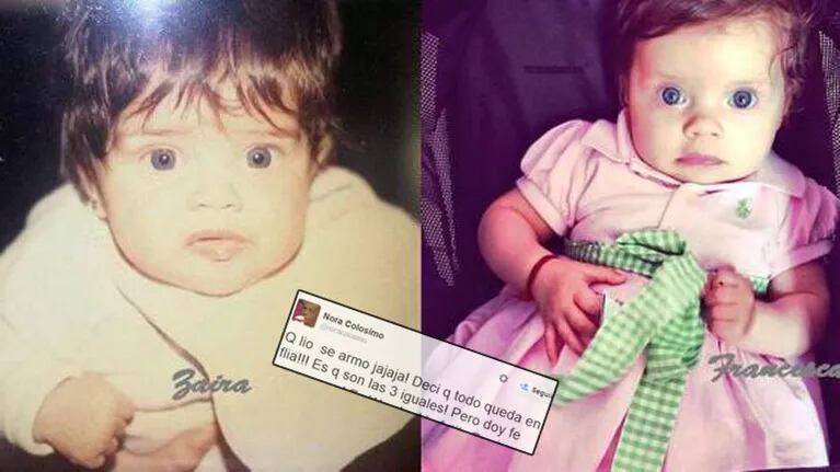 Wanda Nara de beba y la comparación con Francesca Icardi. (Foto: Instagram.com/zaira.nara)
