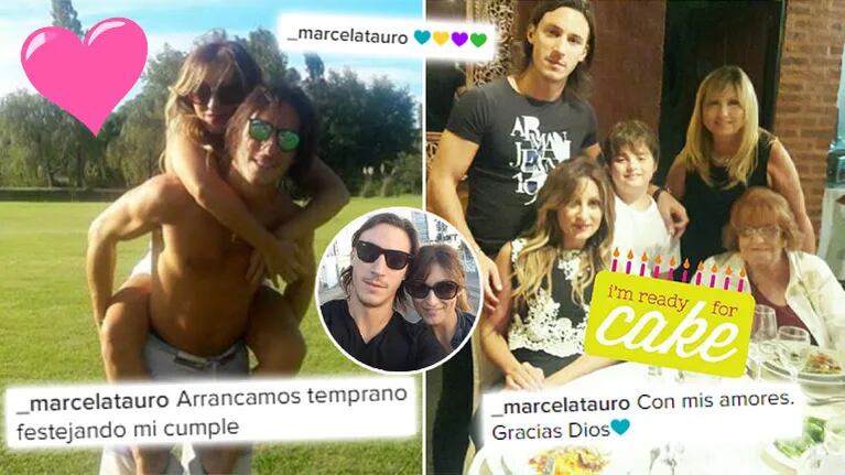 ¡Agasajada y enamorada! El festejo de cumpleaños de Marcela Tauro junto a su joven novio y su familia: “Con mis amores”