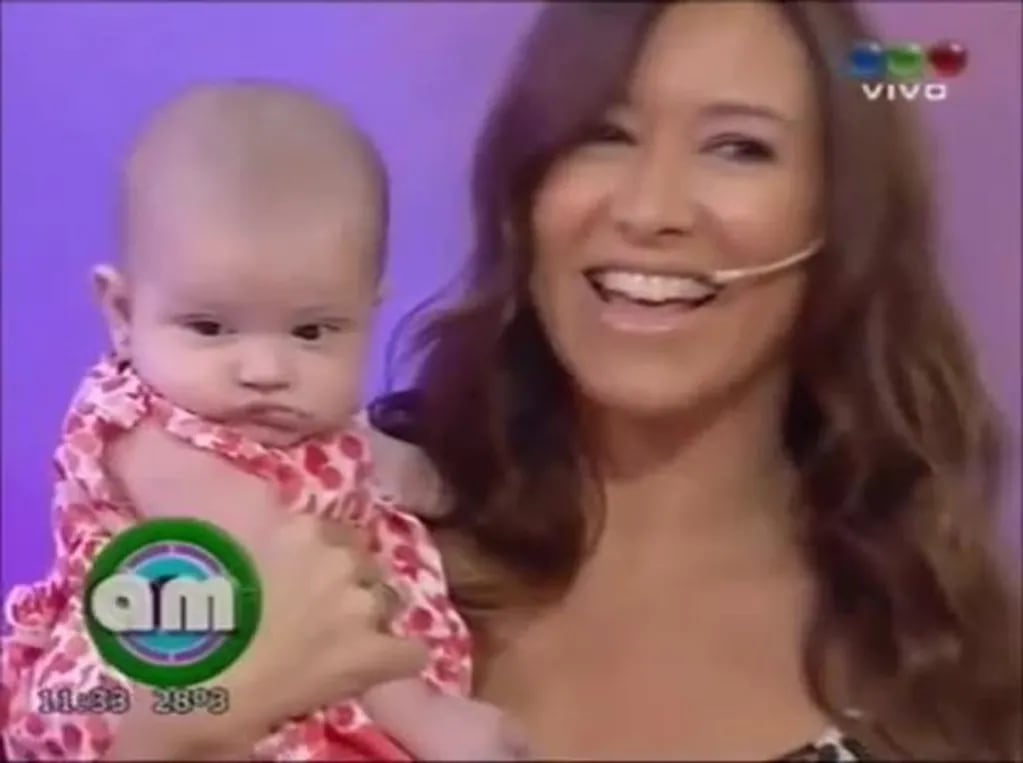 Valeria Archimó y Guillermo Marín presentaron a Ámbar, su beba de tres meses en AM: conocela