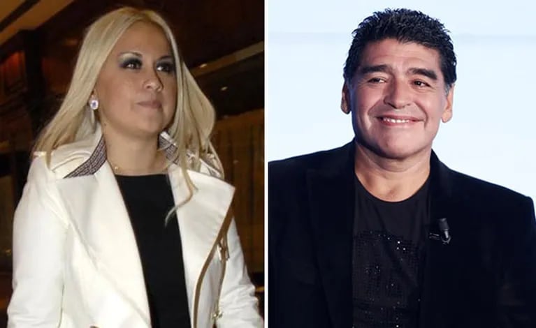 Verónica Ojeda y Diego Maradona. (Foto: Web)