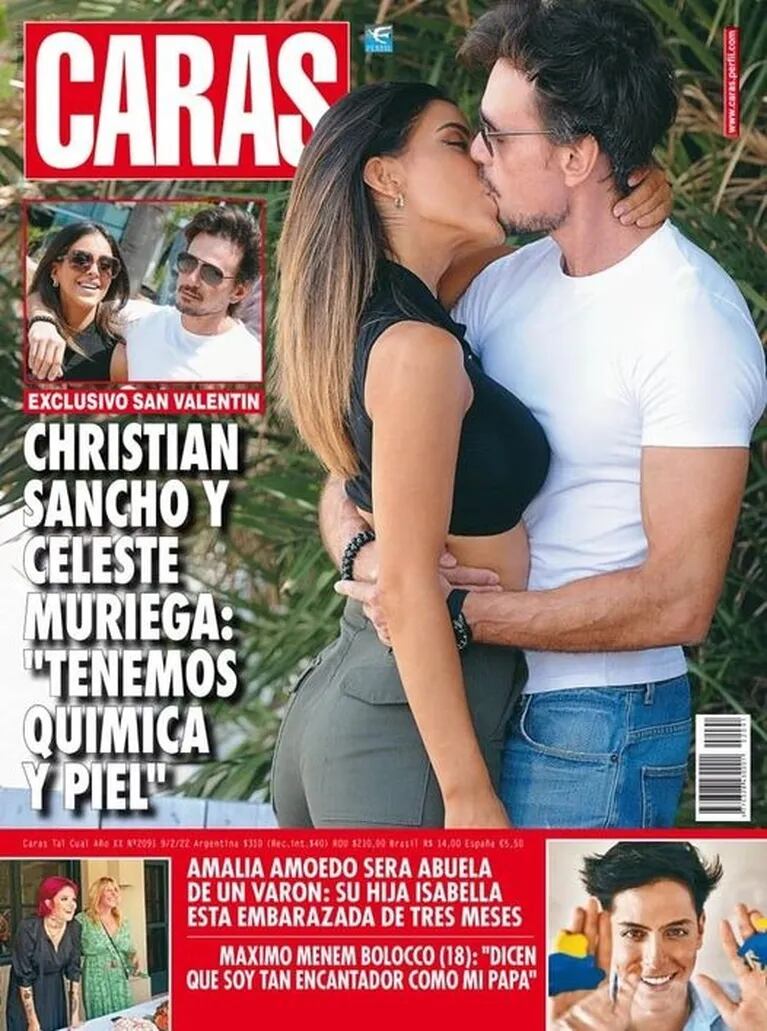 Celeste Muriega y Christian Sancho confirmaron su fogoso romance a los besos: "Tenemos química y piel"