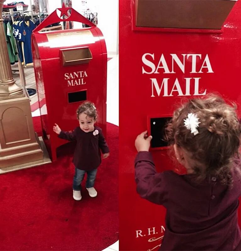 Nina, la hija de la pareja le envió una cartita a Santa. (Foto: Instagram)