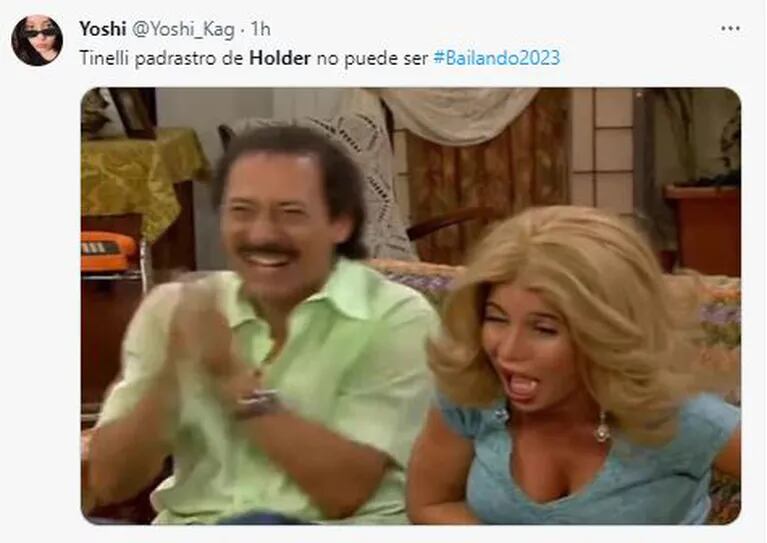 Los memes de Tomás Holder en Bailando 2023 (Fotos: Twitter)