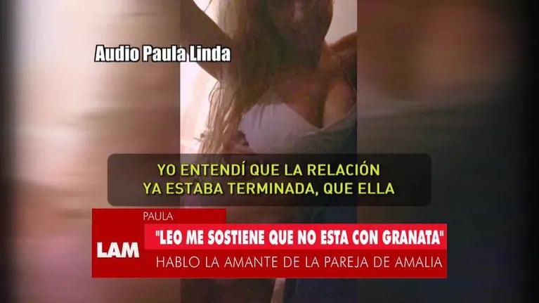 La amante del novio de Amalia Granata y un terrible audio: "Leo tiene dudas del embarazo..."